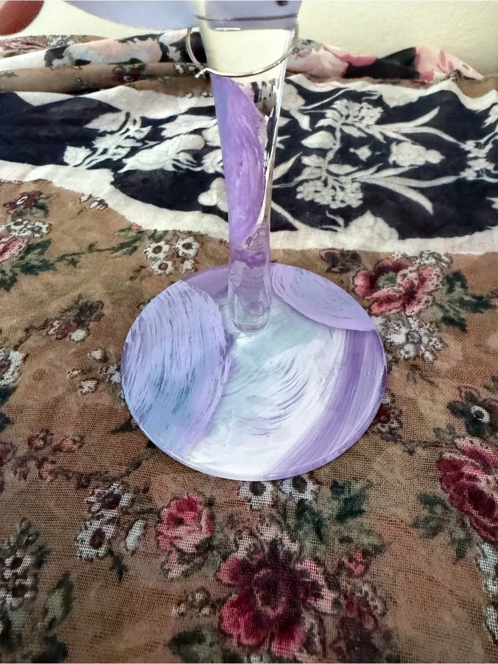 Lolita Purple Haze Hand Painted Martini Glass Gift Box